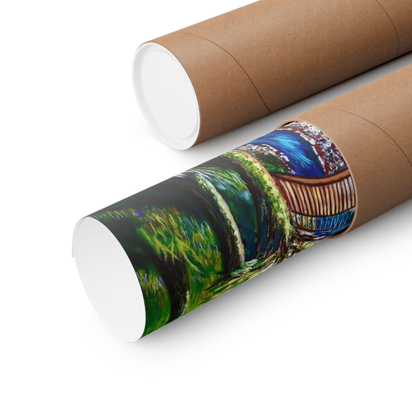 Garden Stream Matte Poster