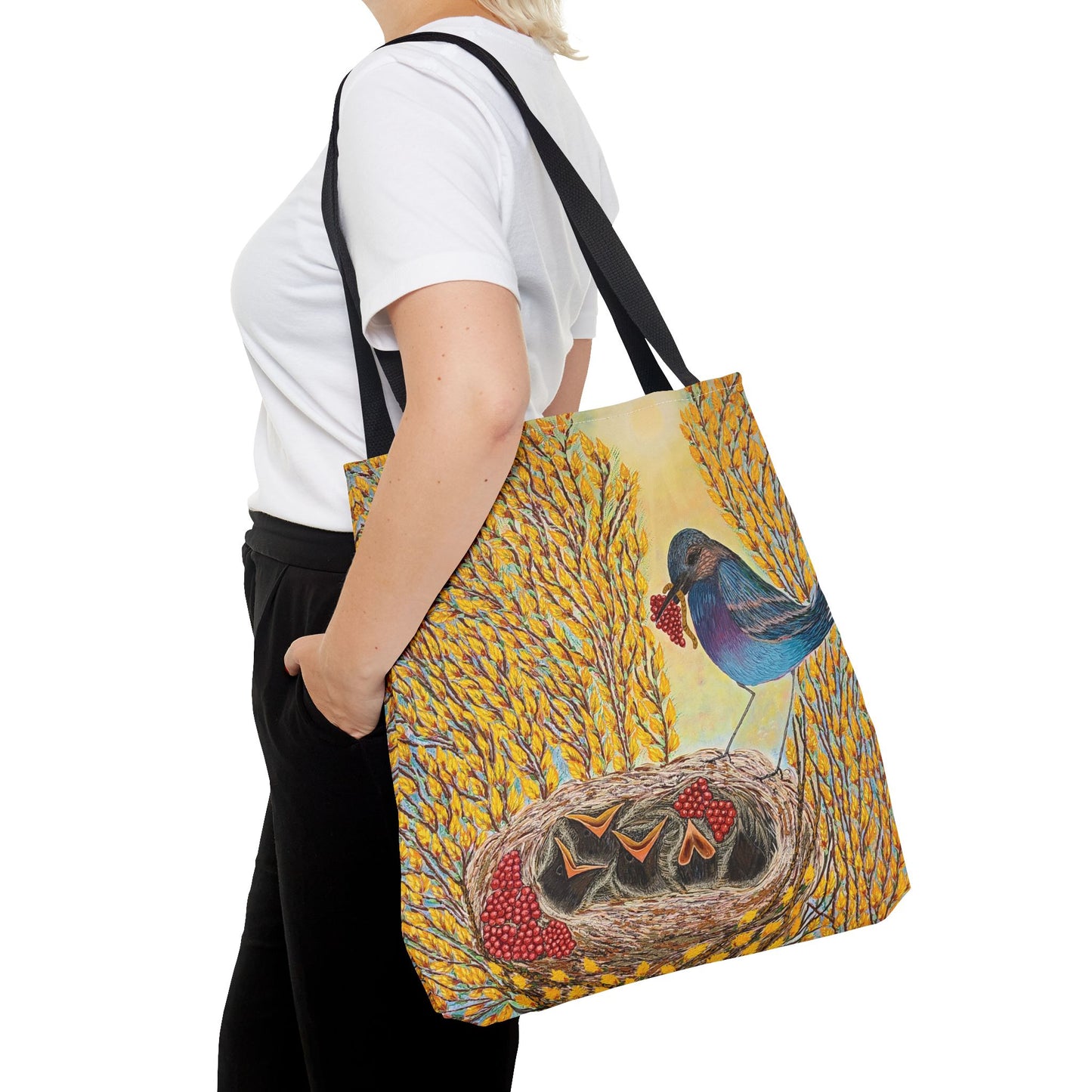 Bird Very Berry Tote Bag