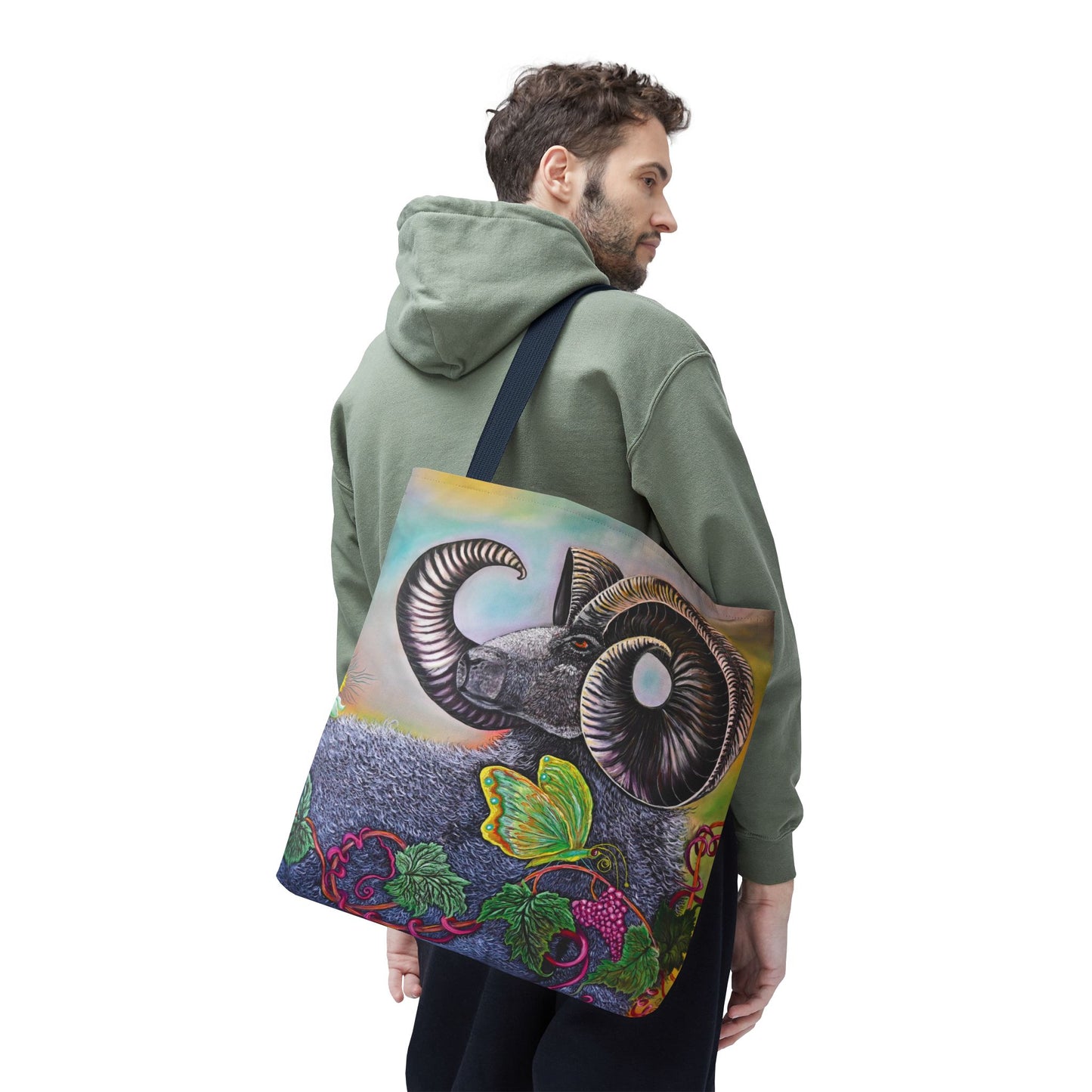 Artistic Ram Tote Bag