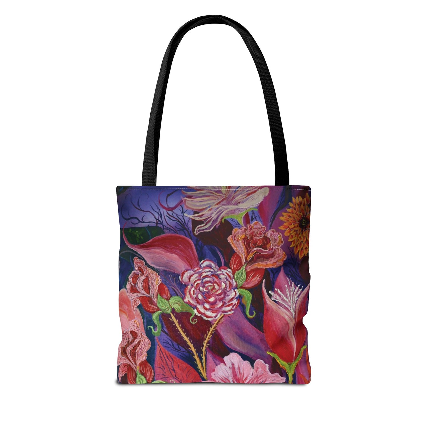 Nighttime Flowers Tote Bag