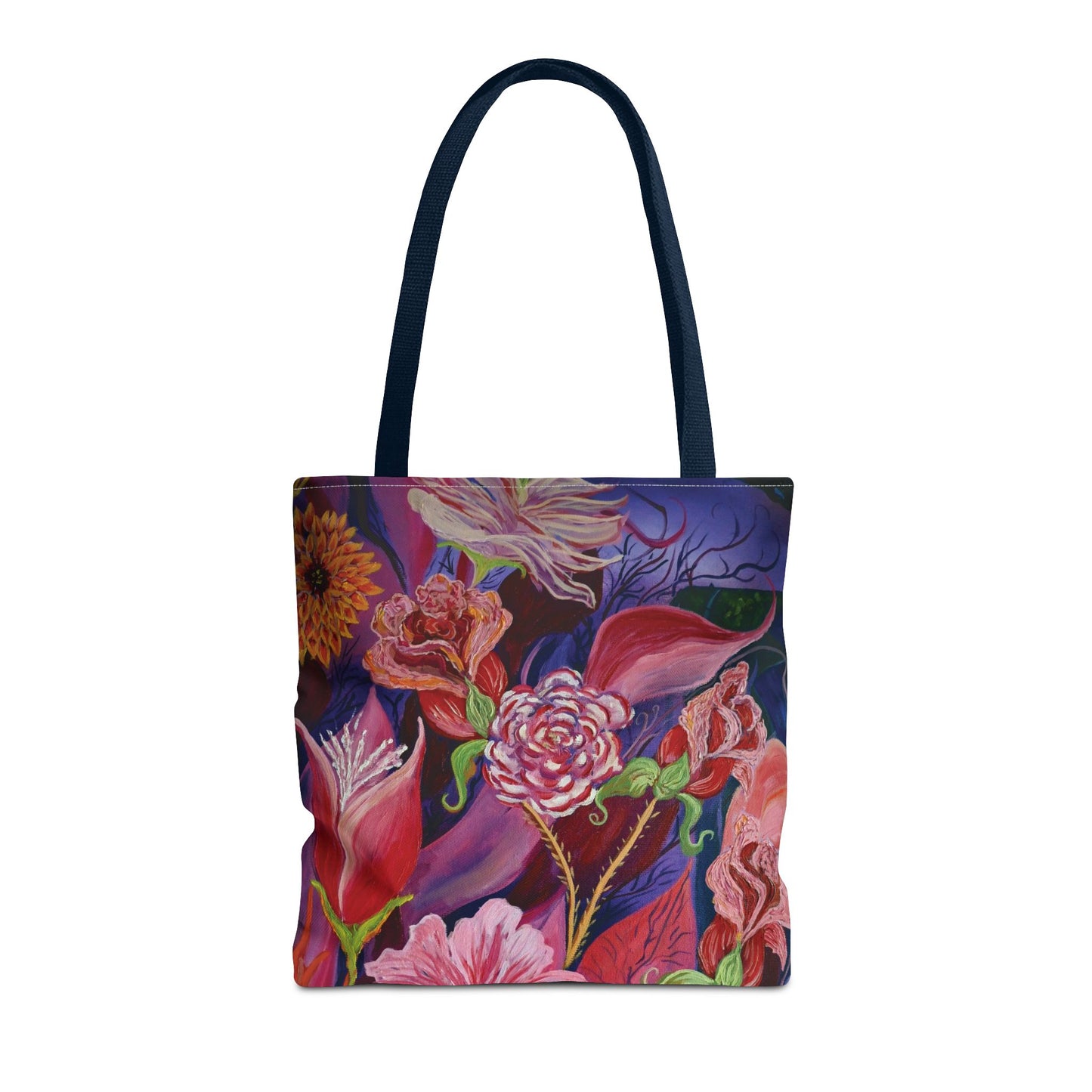 Nighttime Flowers Tote Bag