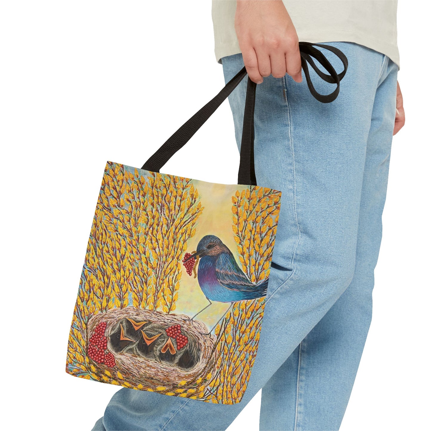 Bird Very Berry Tote Bag