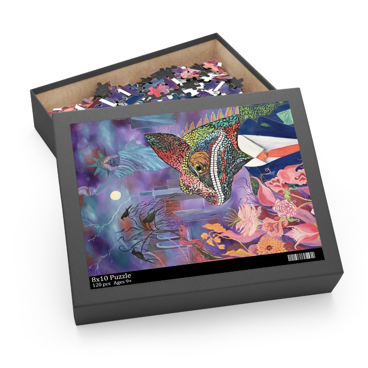 CHAMELEON'S ANXIOUS HEART Puzzle (120, 252, 500-Piece)