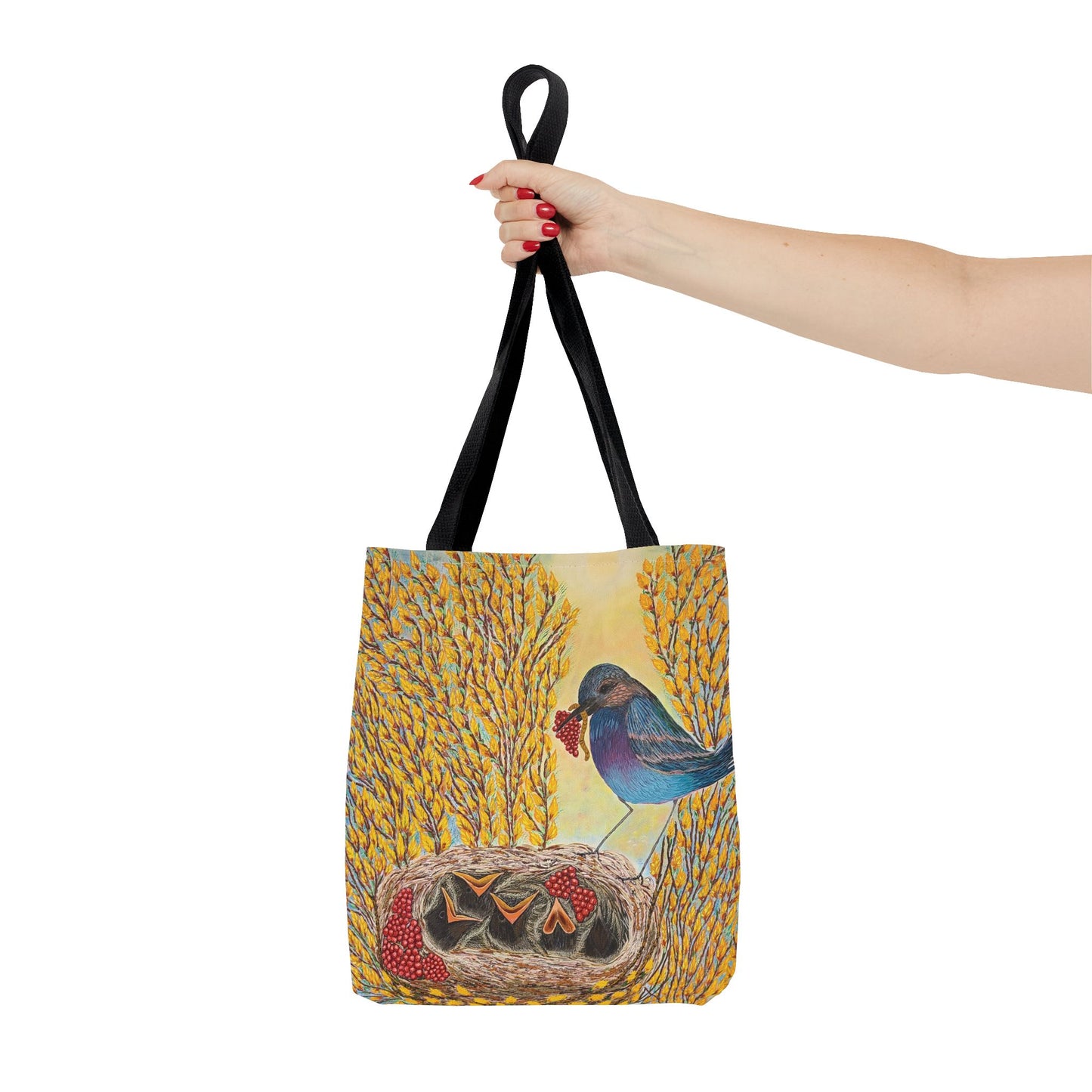 Bird Very Berry Tote Bag