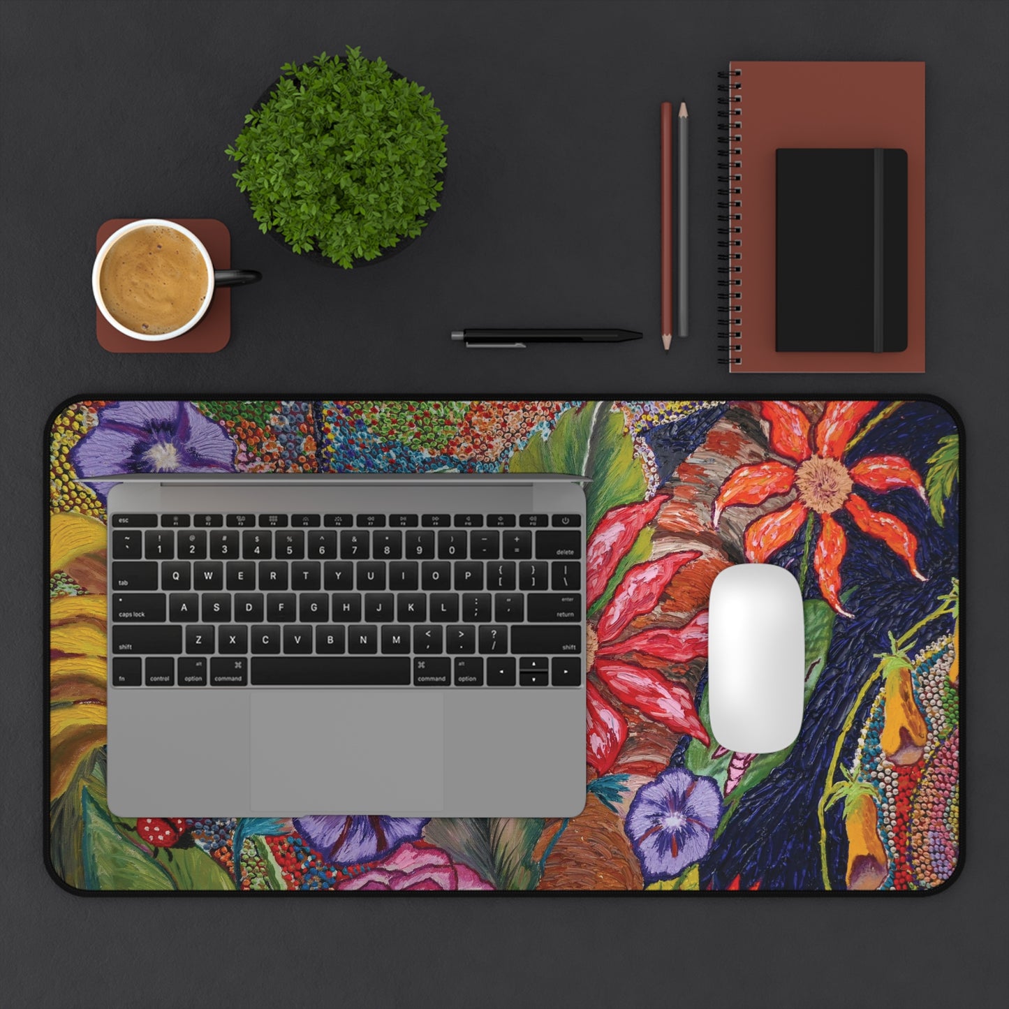Desk Mat - Vibrant Floral