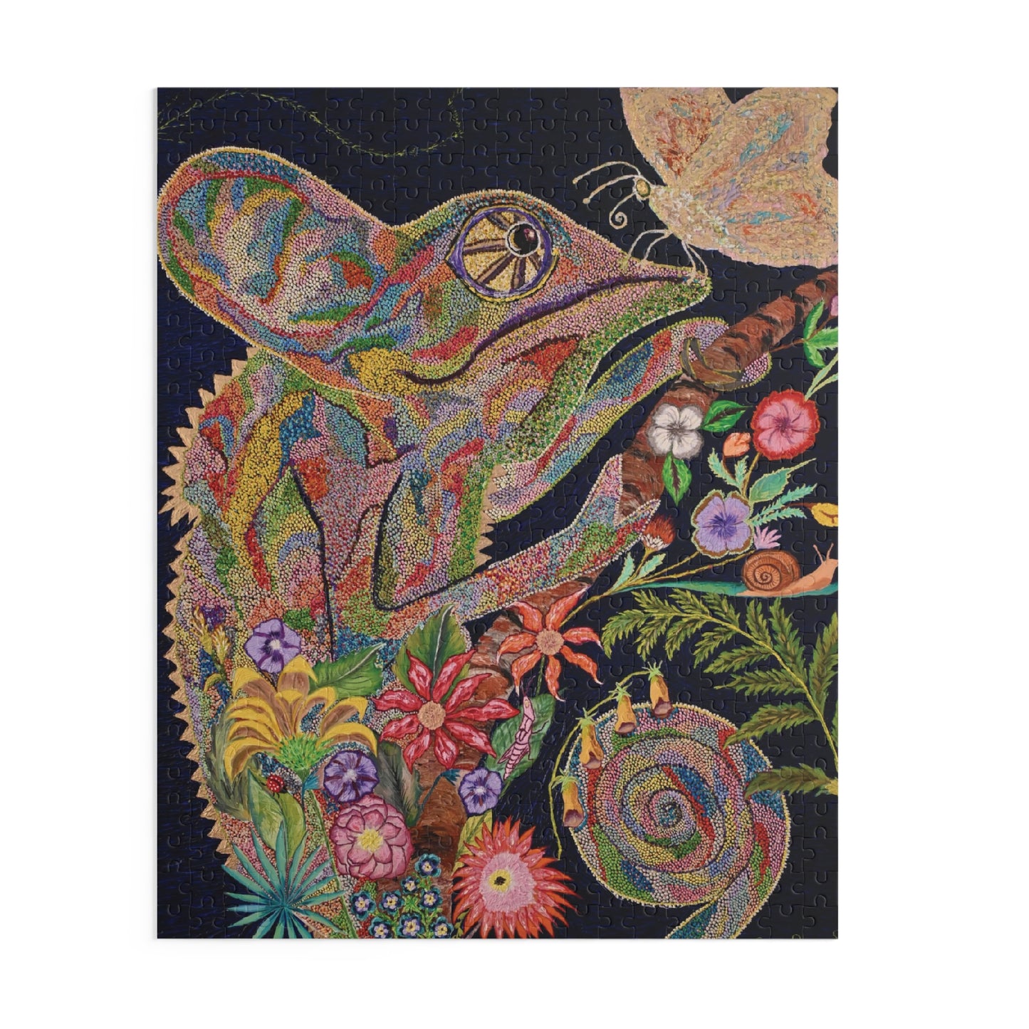 CHAMELEON AND BUTTERFLY Puzzle (120, 252, 500-Piece)