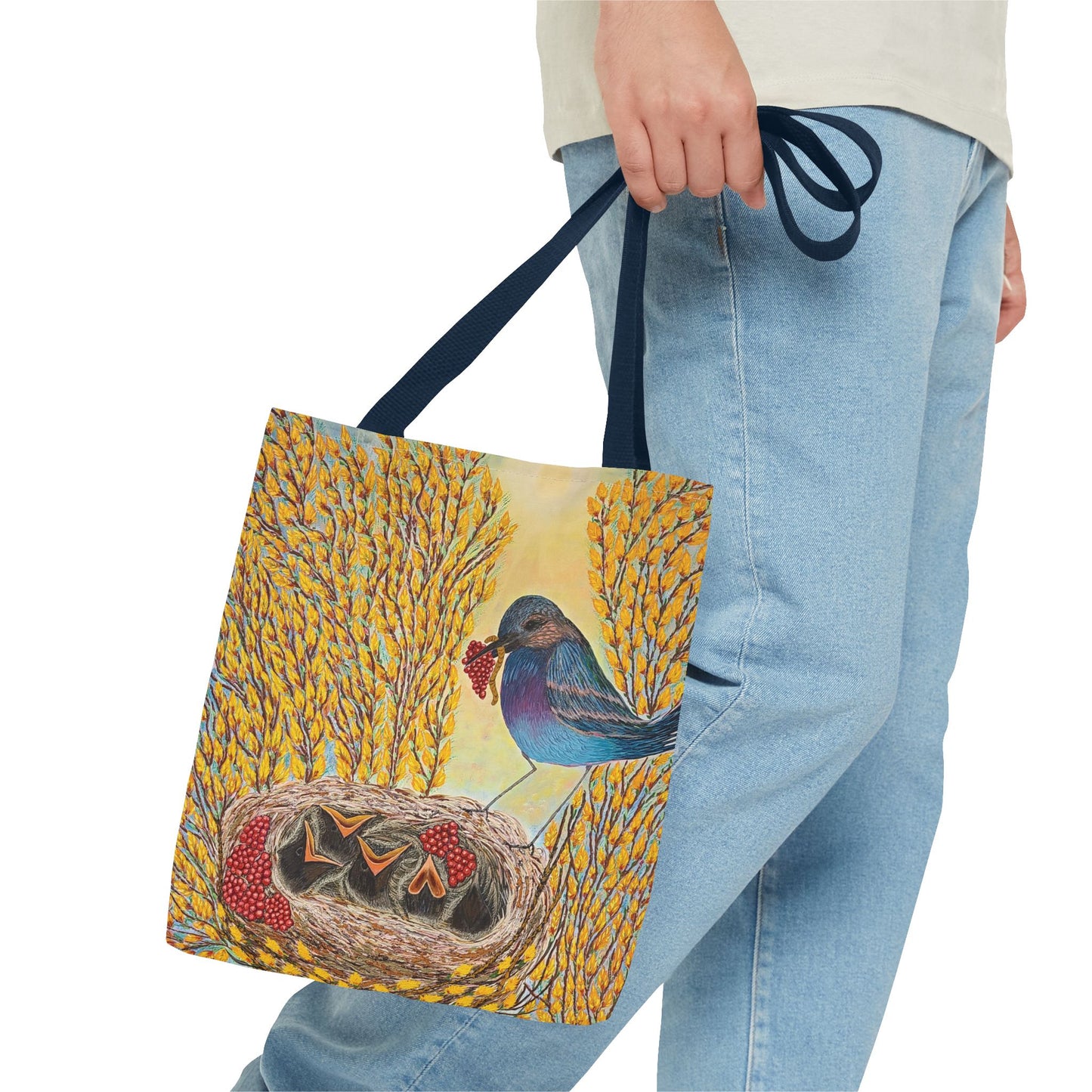 Bird Very Berry Tote Bag