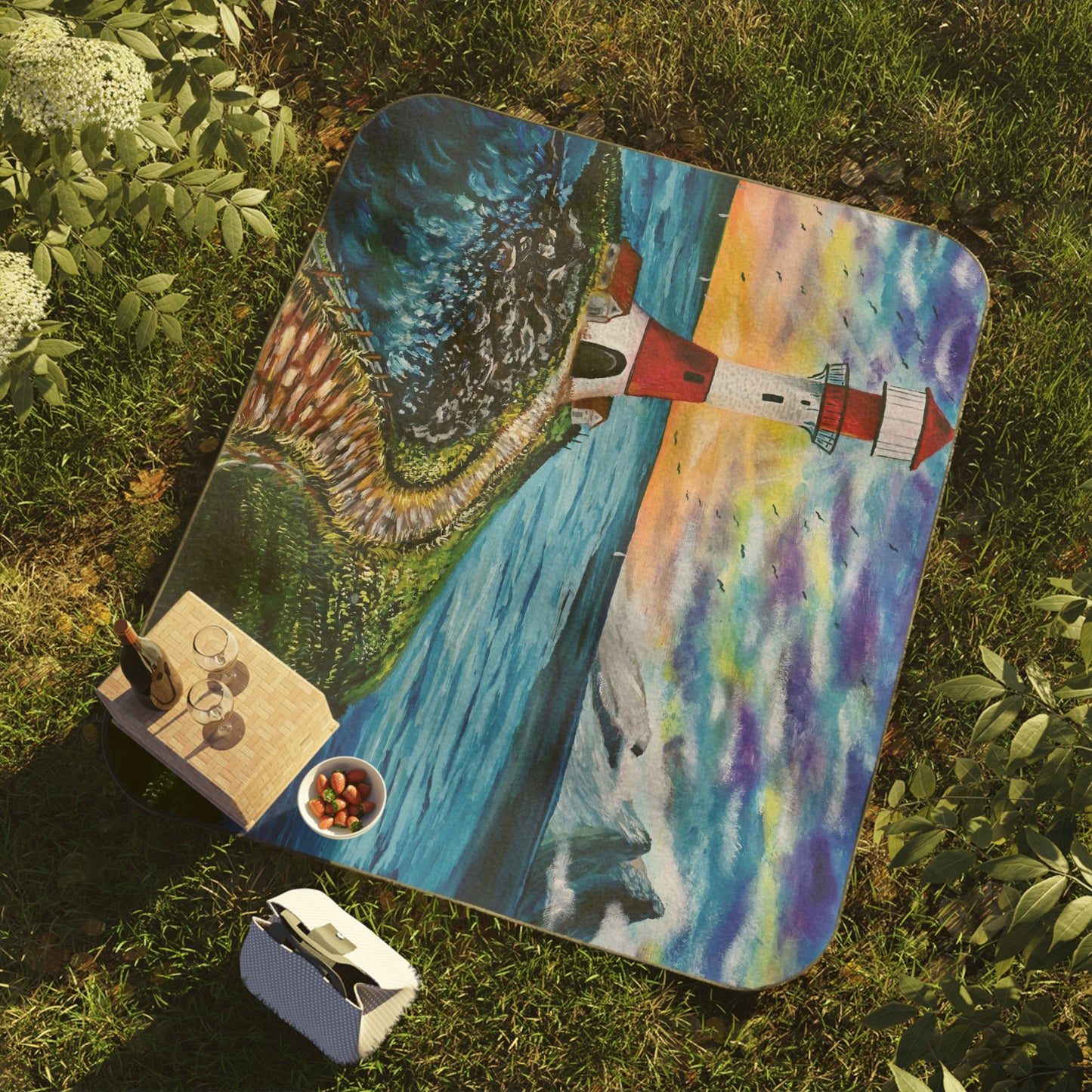 Lighthouse Picnic Blanket