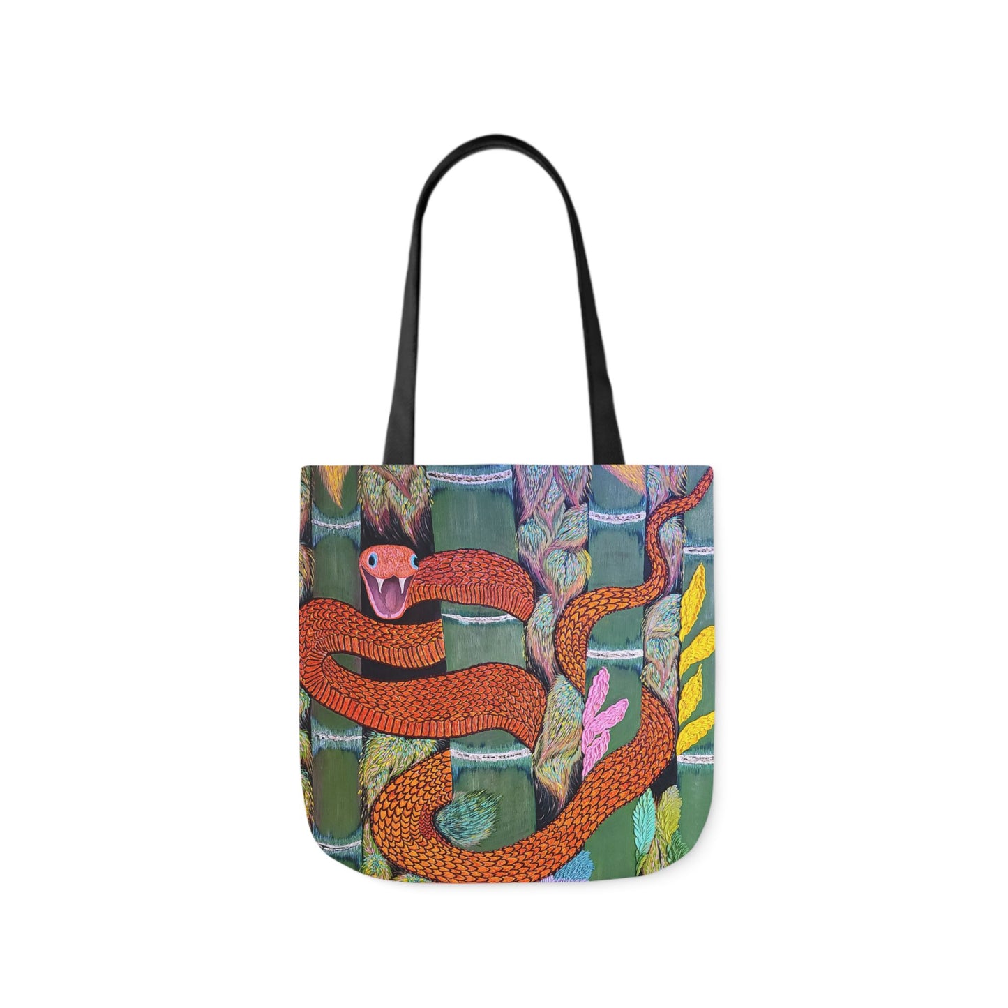 Cold Blooded Snake Canvas Tote Bag