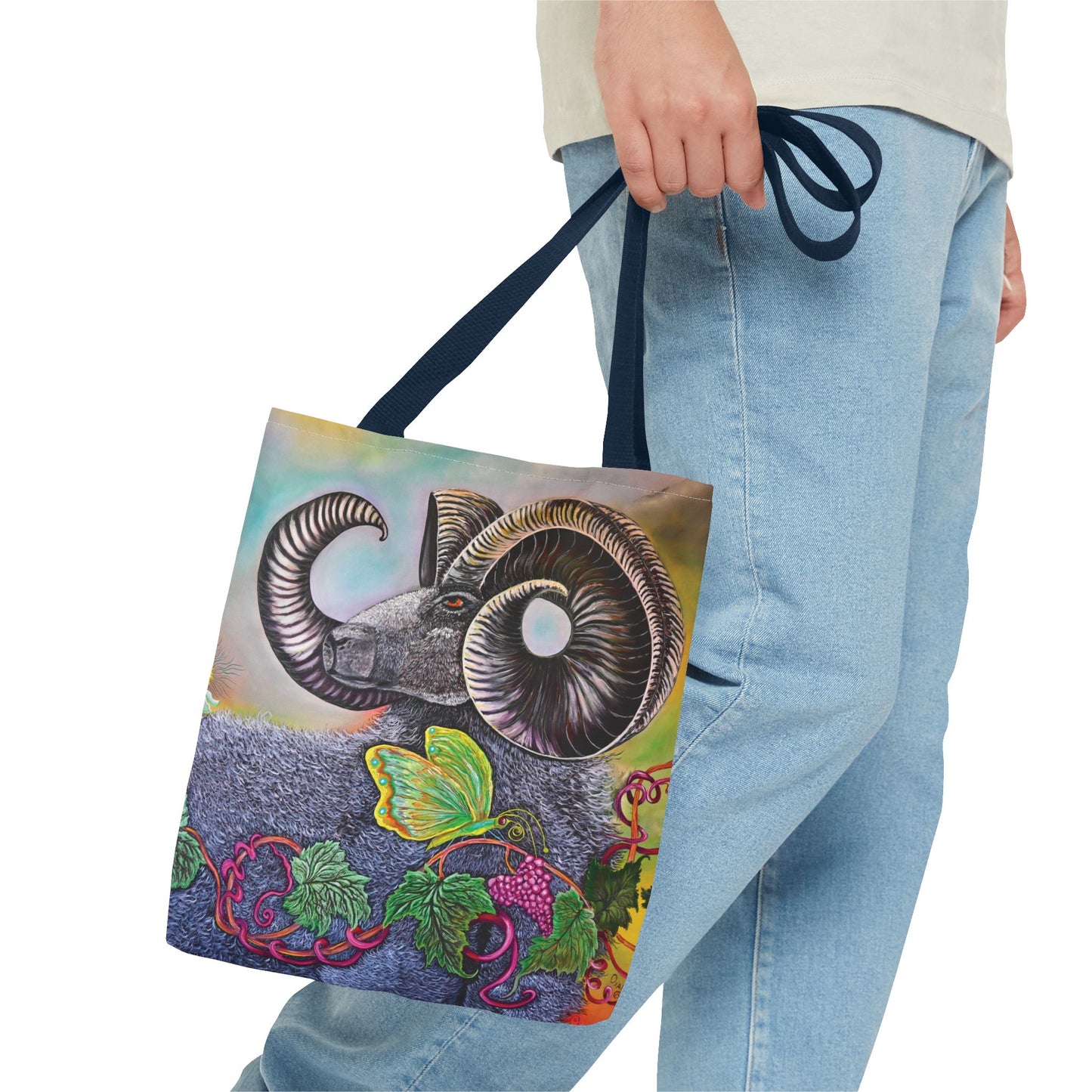 Artistic Ram Tote Bag