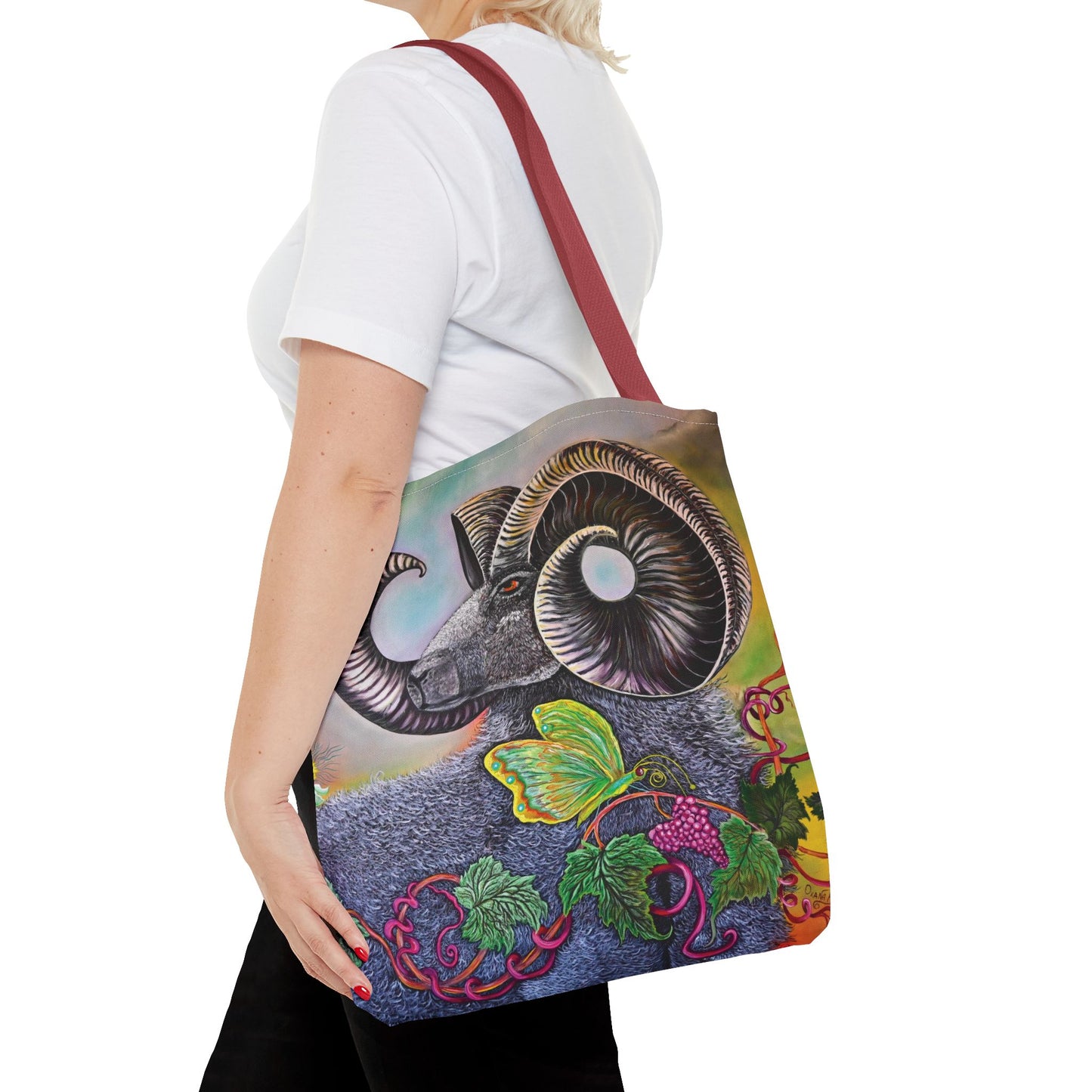 Artistic Ram Tote Bag