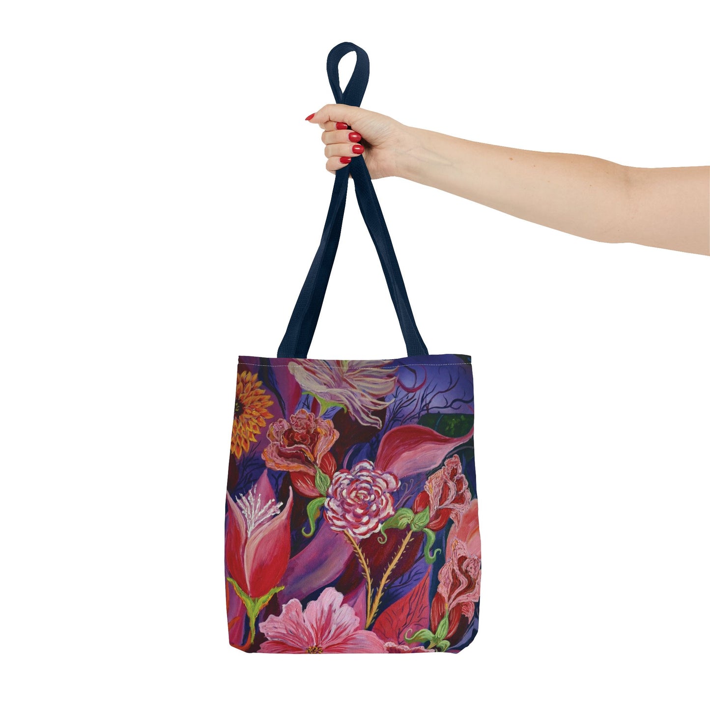 Nighttime Flowers Tote Bag