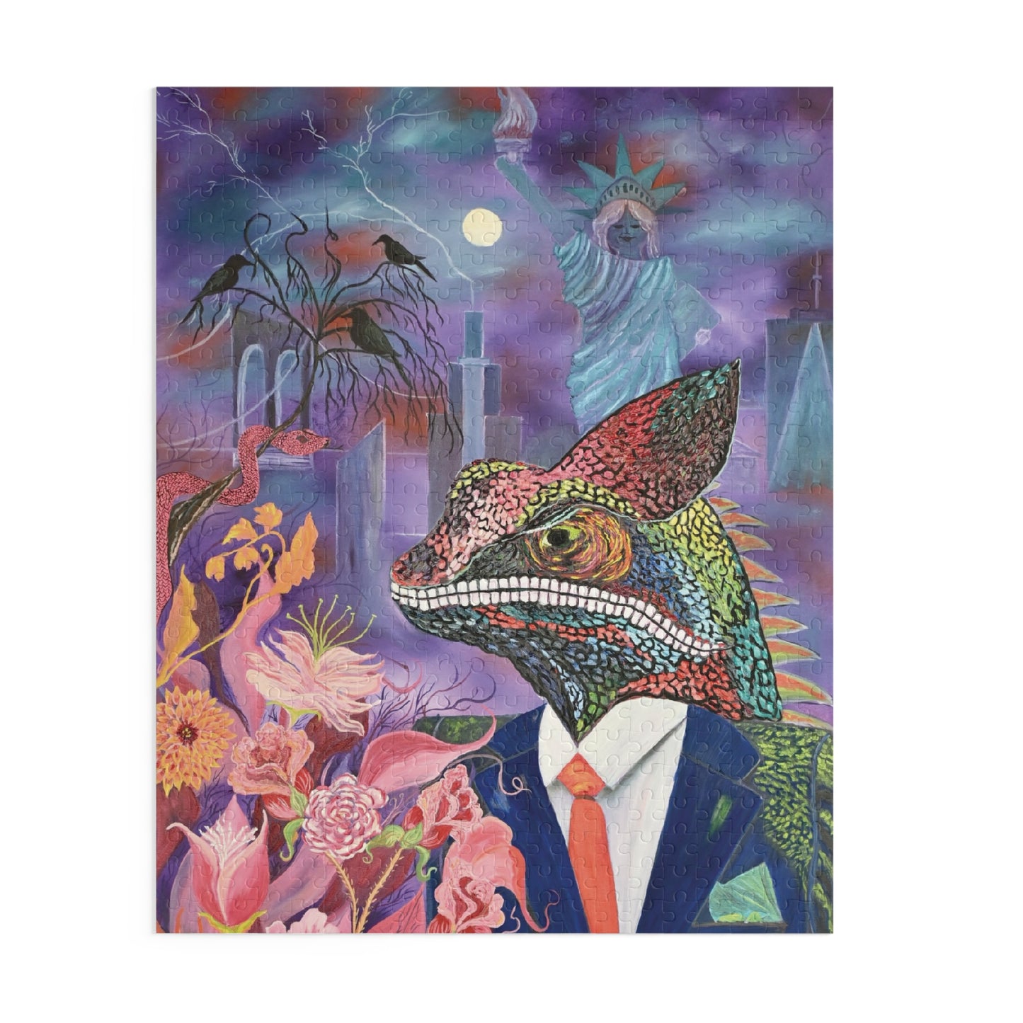 CHAMELEON'S ANXIOUS HEART Puzzle (120, 252, 500-Piece)