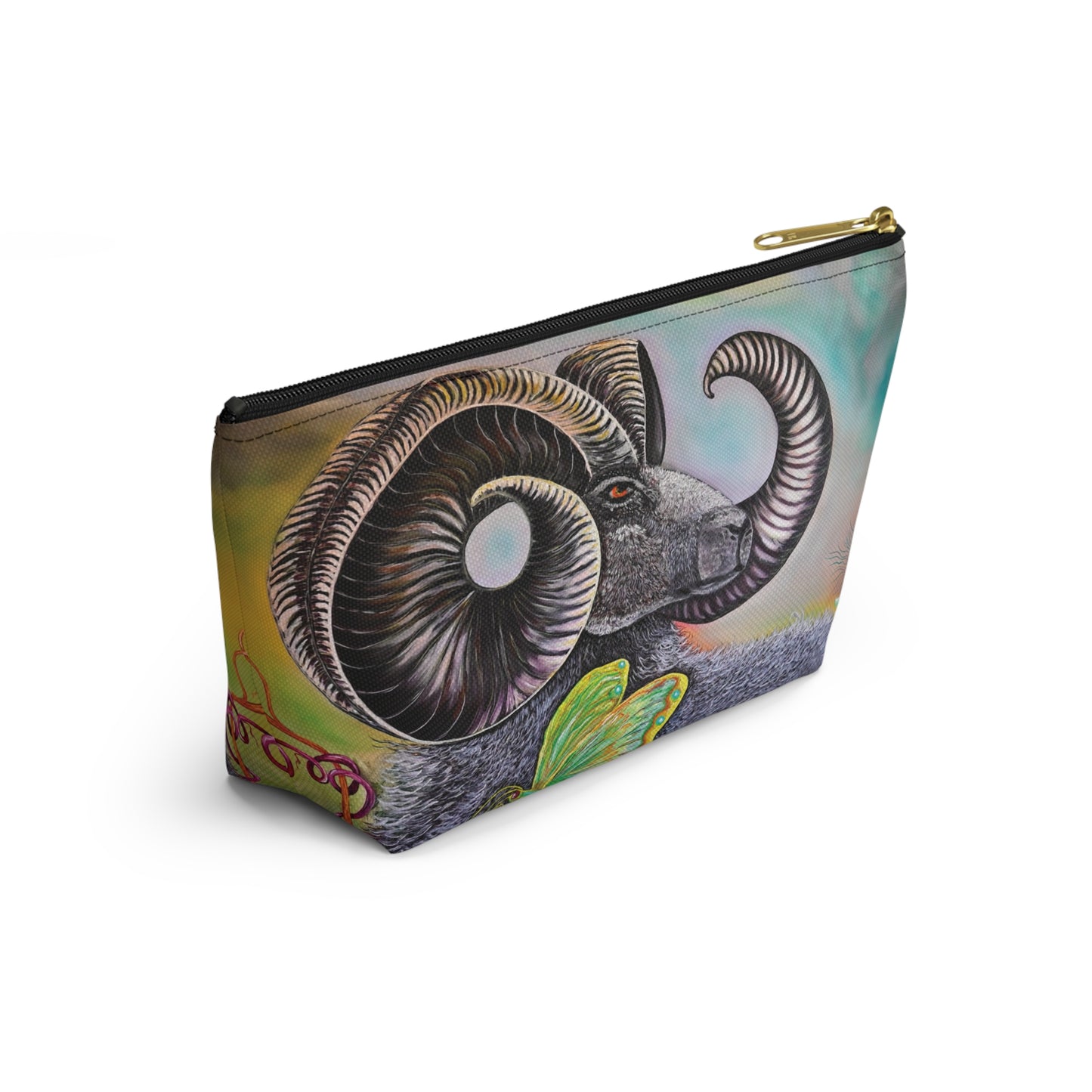 Ram and Butterfly Accessory Pouch