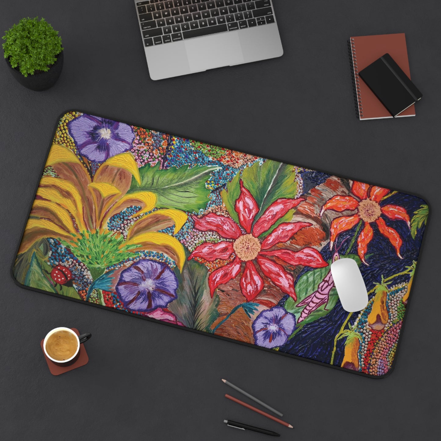 Desk Mat - Vibrant Floral