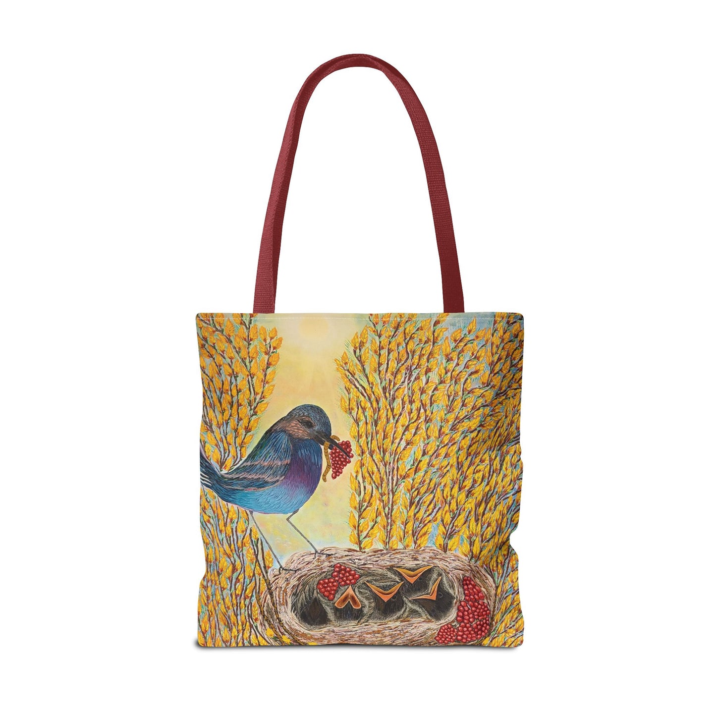 Bird Very Berry Tote Bag