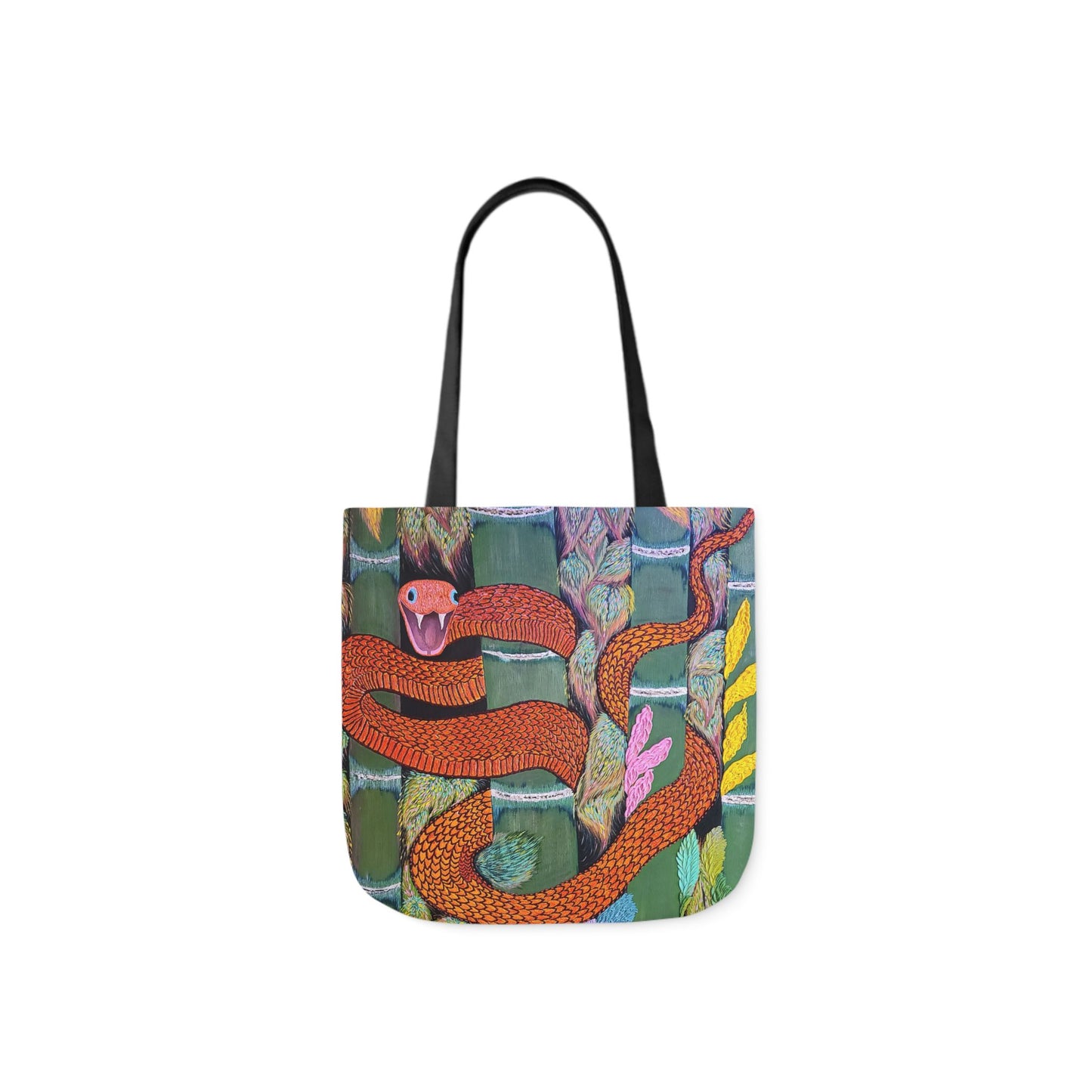 Cold Blooded Snake Canvas Tote Bag