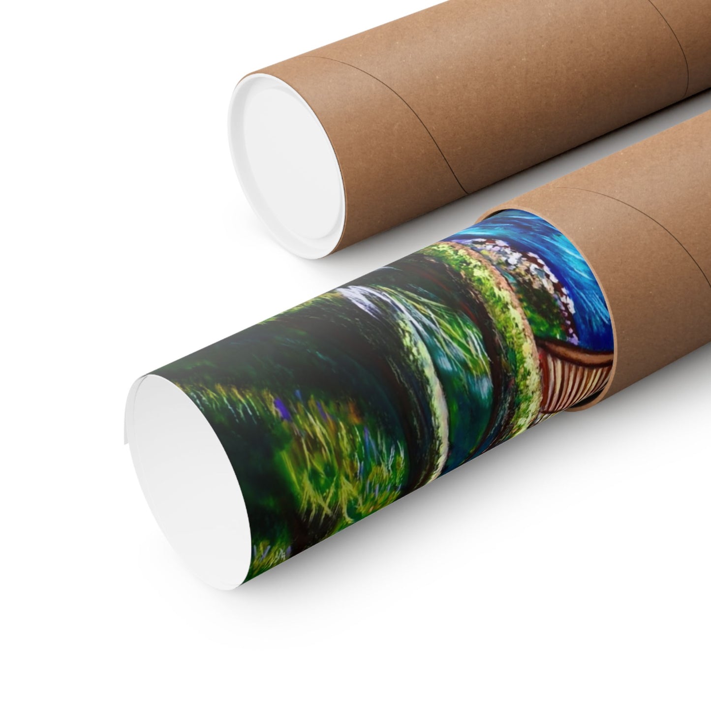 Garden Stream Matte Poster