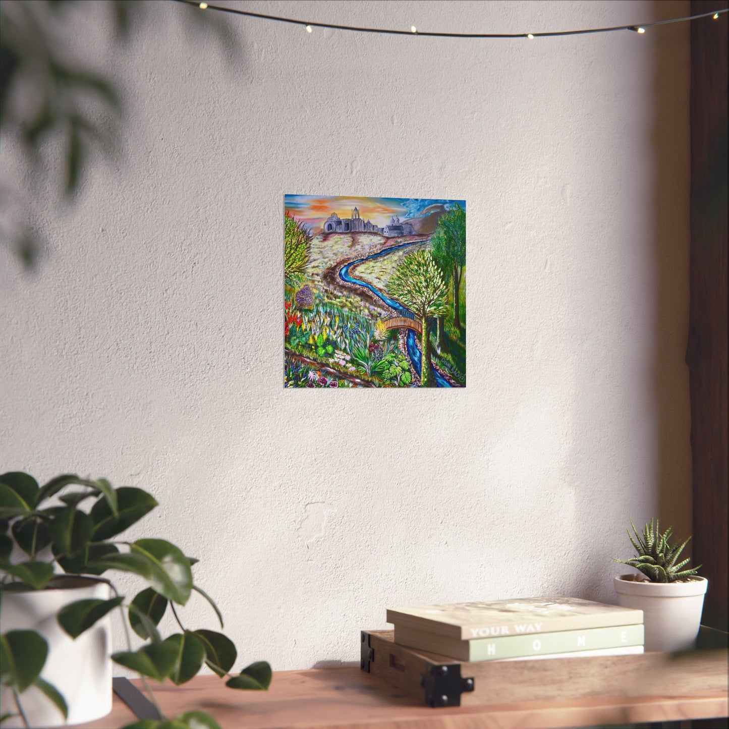 Garden Stream Matte Poster