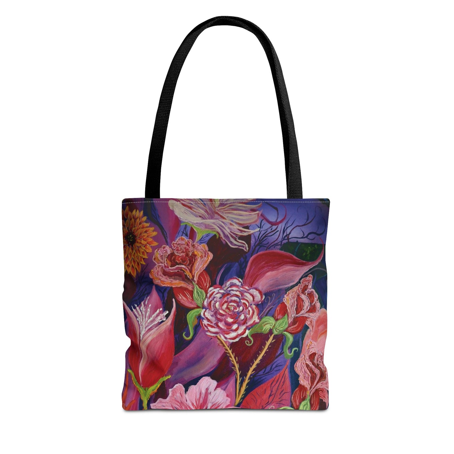 Nighttime Flowers Tote Bag