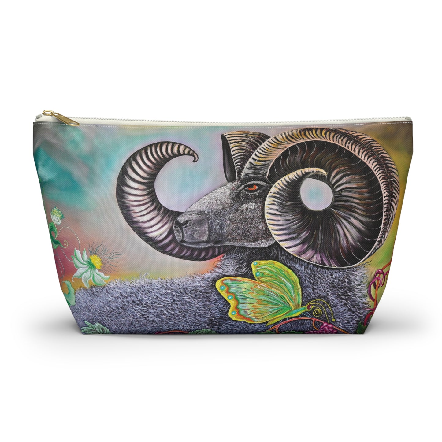 Ram and Butterfly Accessory Pouch