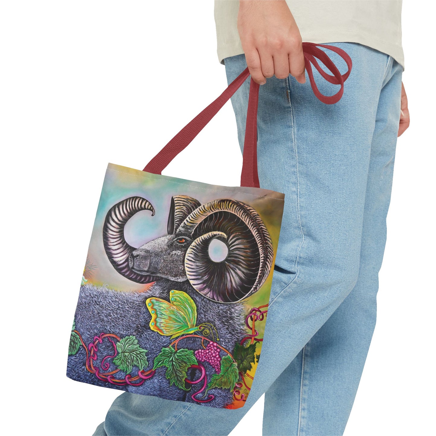 Artistic Ram Tote Bag