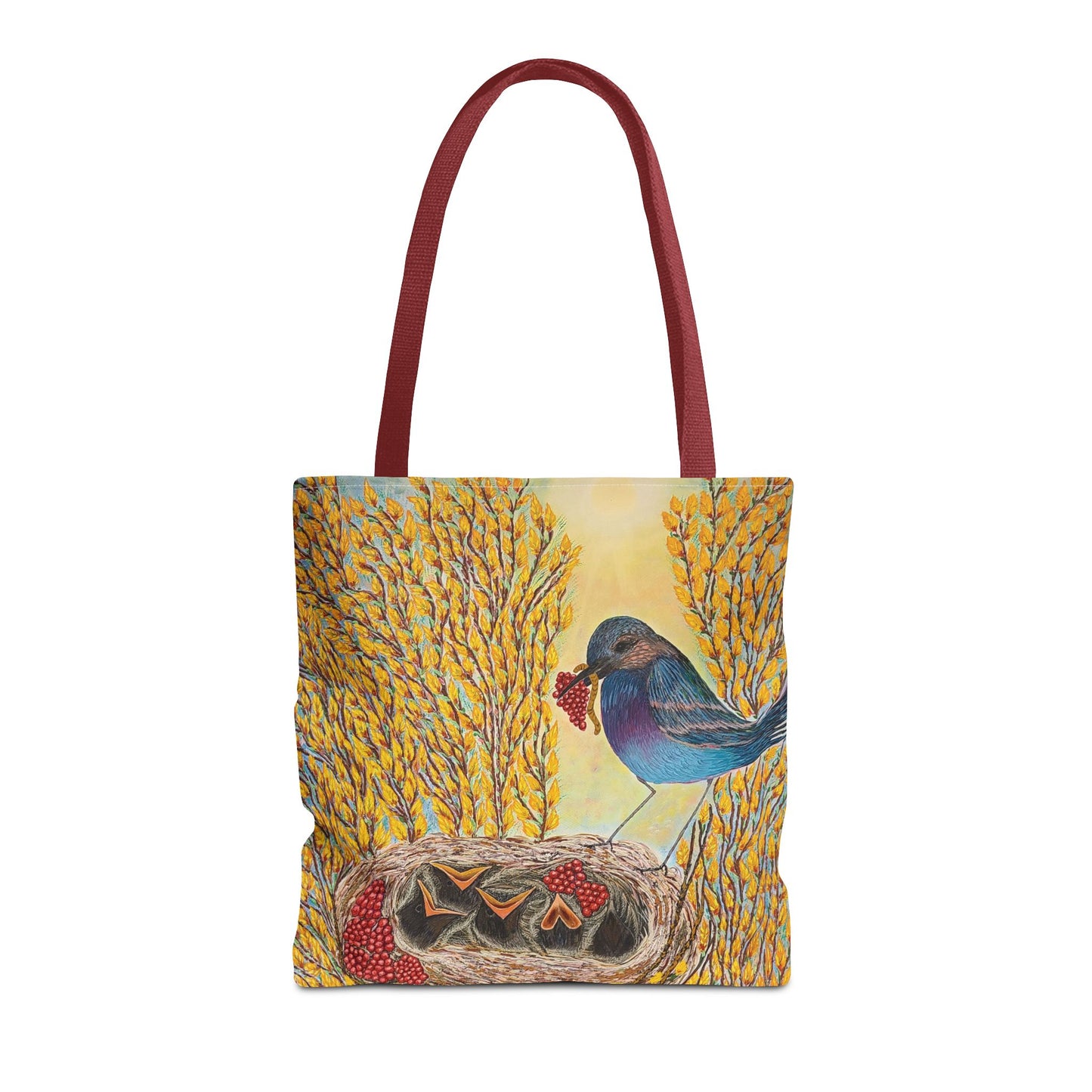 Bird Very Berry Tote Bag