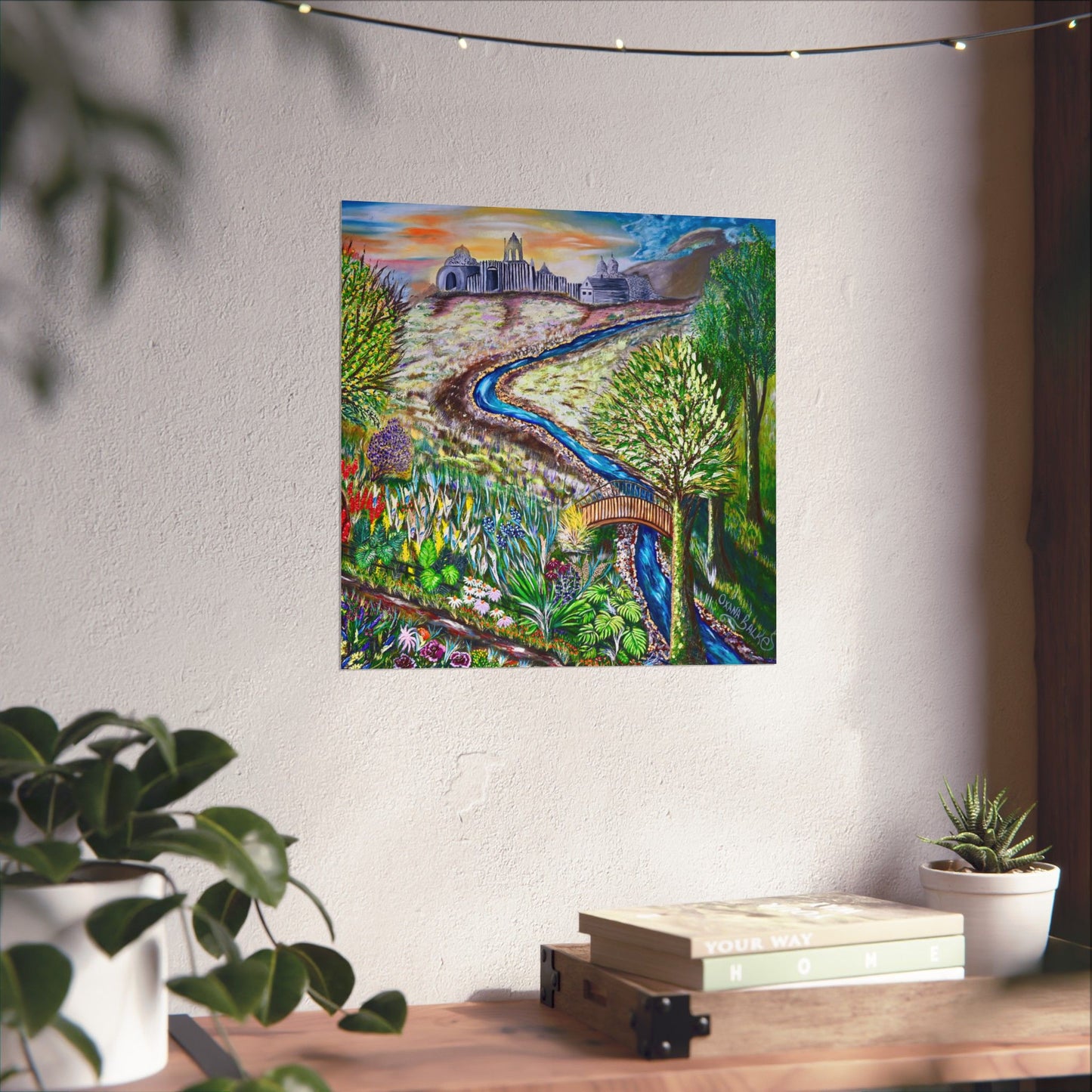 Garden Stream Matte Poster