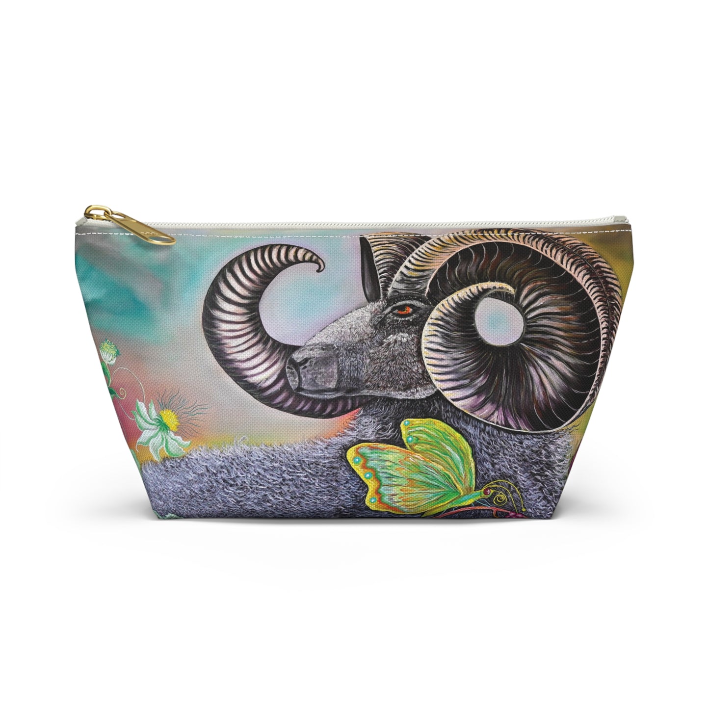Ram and Butterfly Accessory Pouch