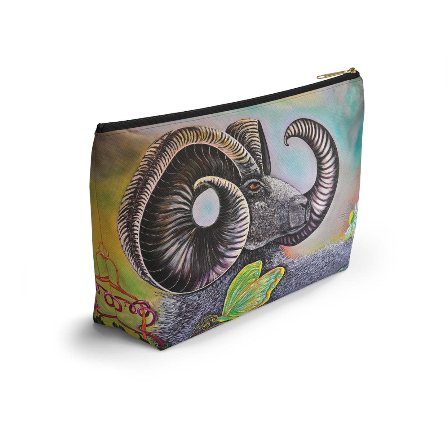Ram and Butterfly Accessory Pouch