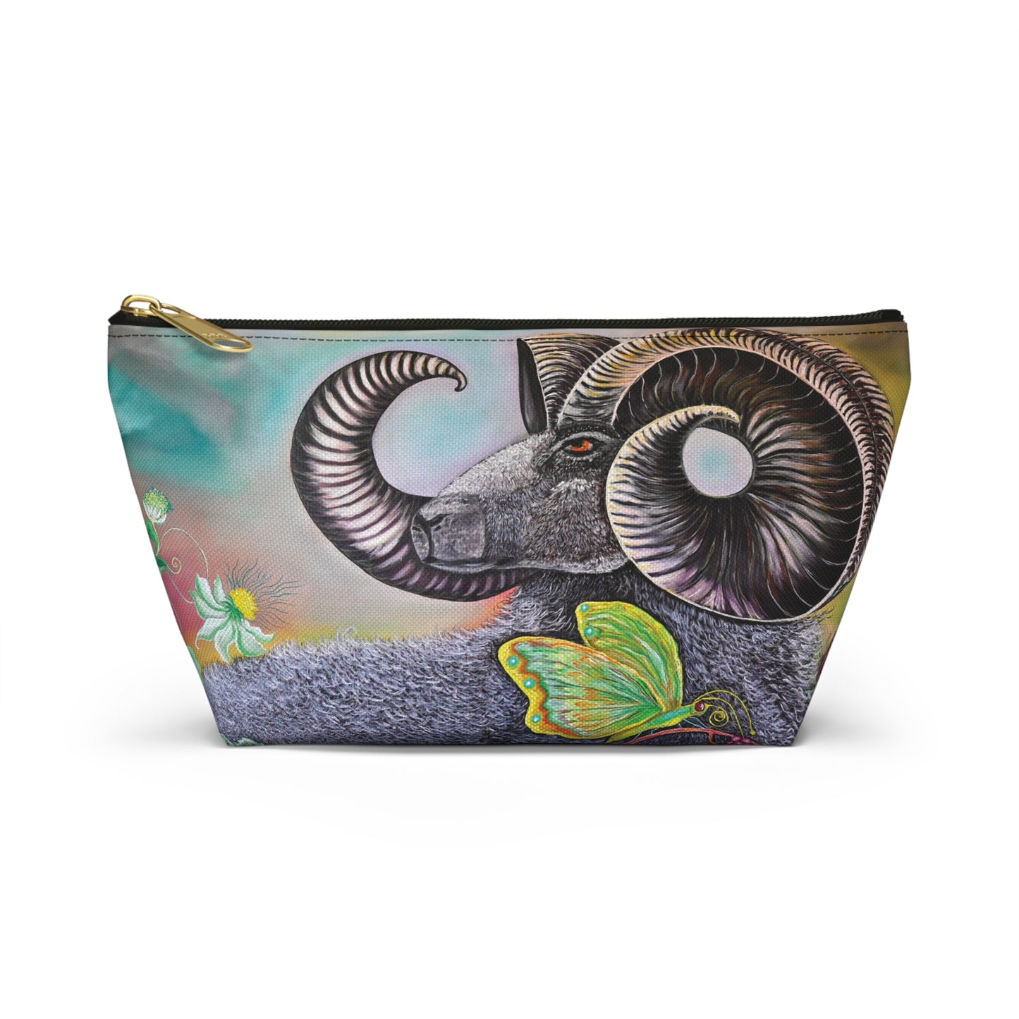 Ram and Butterfly Accessory Pouch