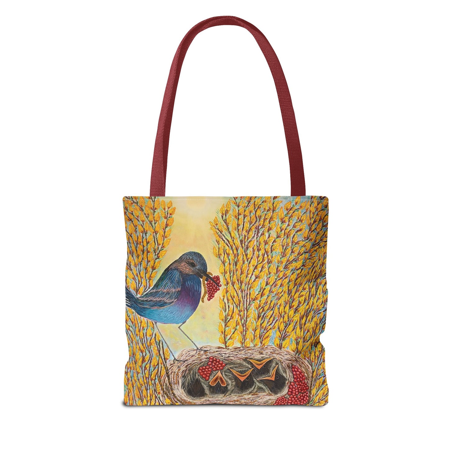 Bird Very Berry Tote Bag