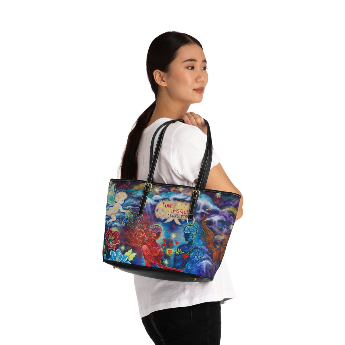 Love Passion Connection PU Shoulder Bag