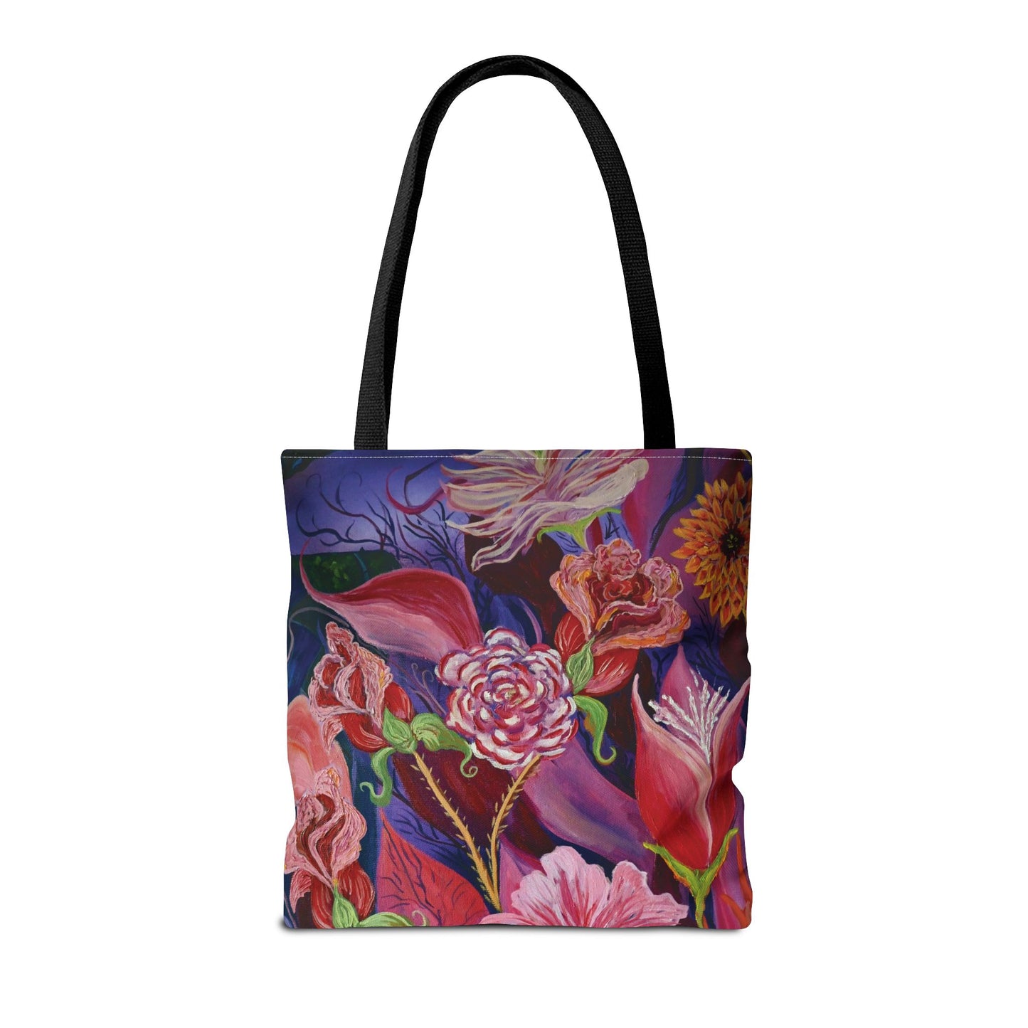 Nighttime Flowers Tote Bag