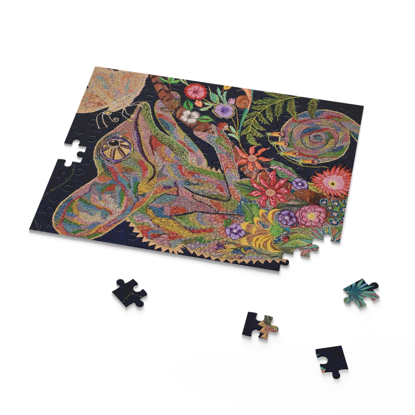 CHAMELEON AND BUTTERFLY Puzzle (120, 252, 500-Piece)