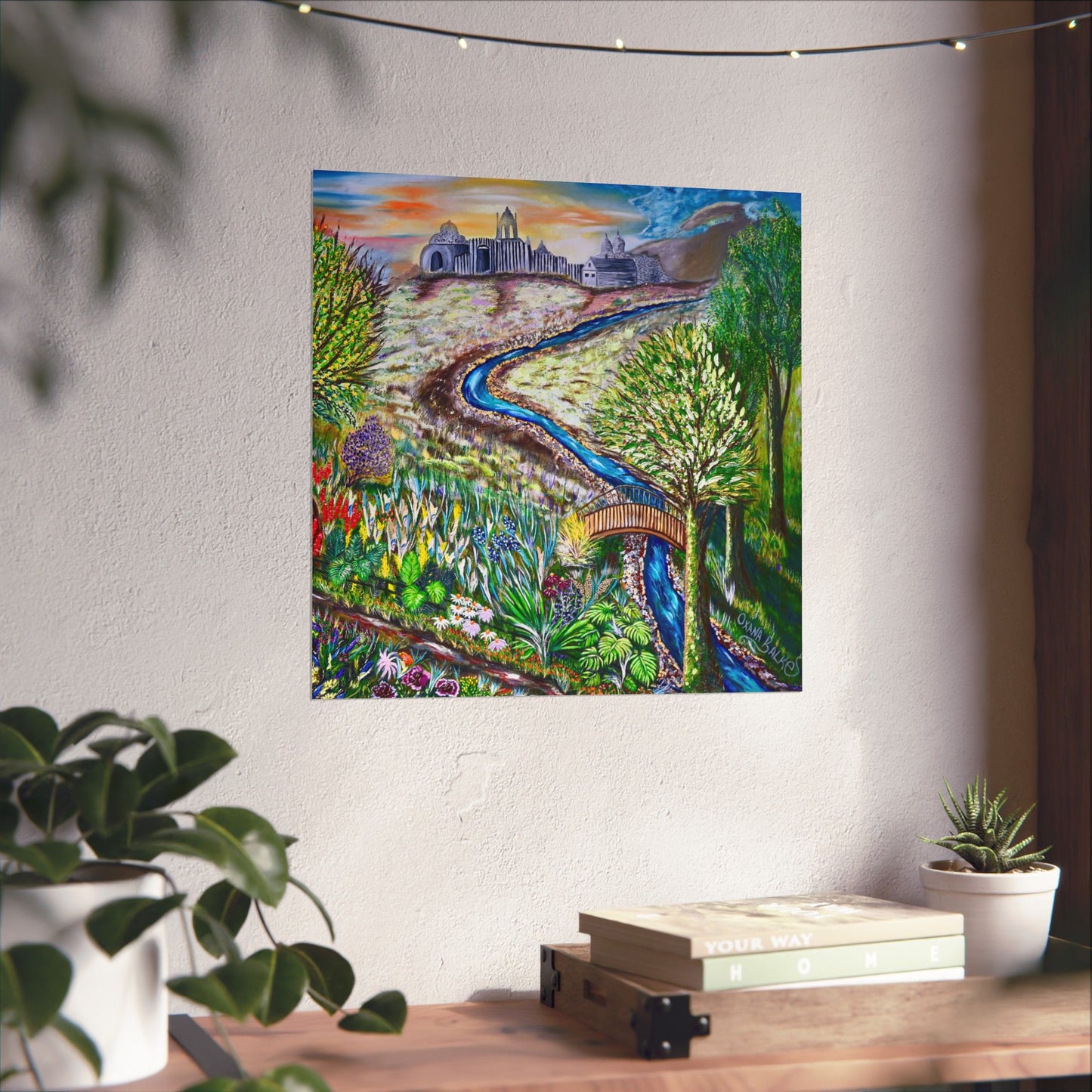 Garden Stream Matte Poster