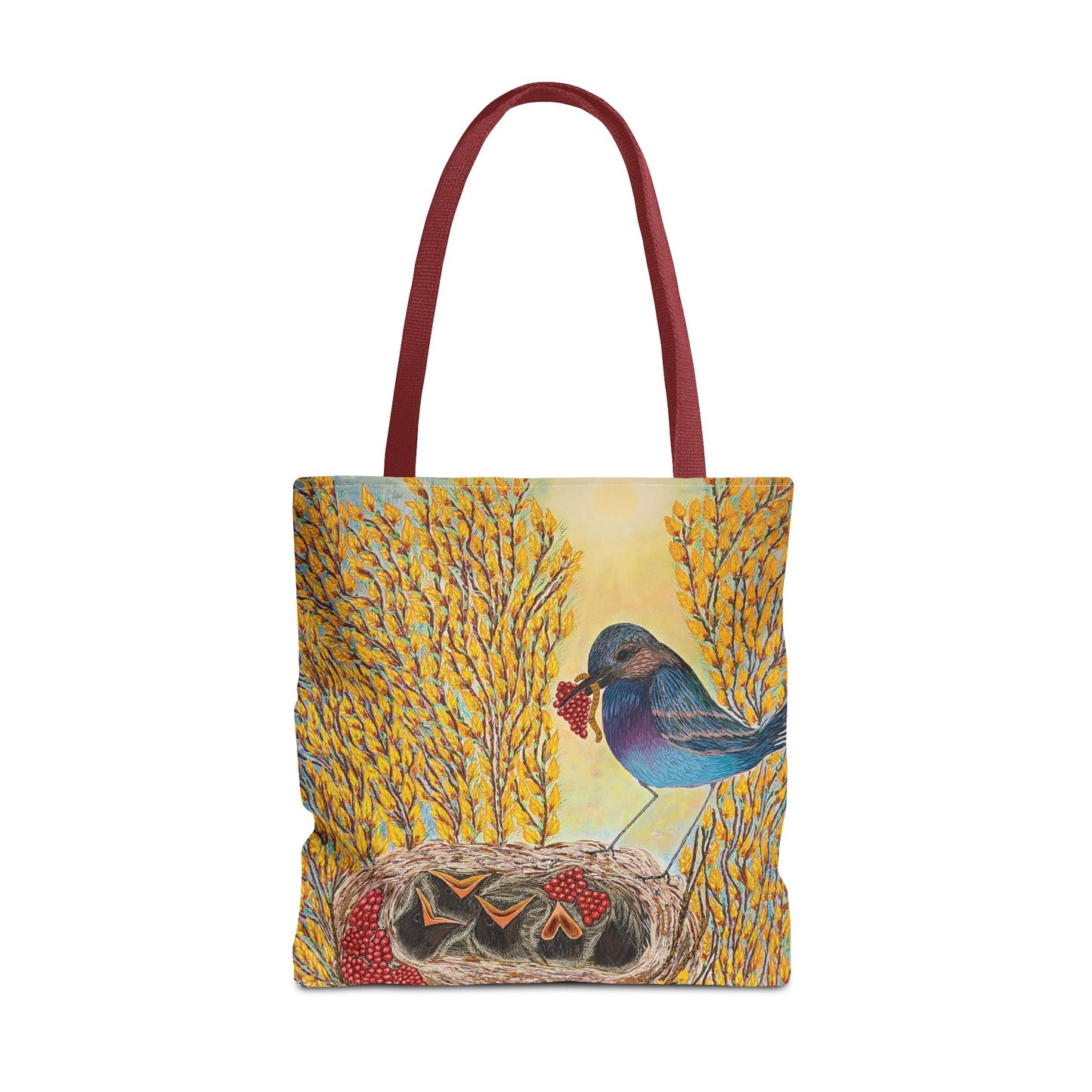 Bird Very Berry Tote Bag