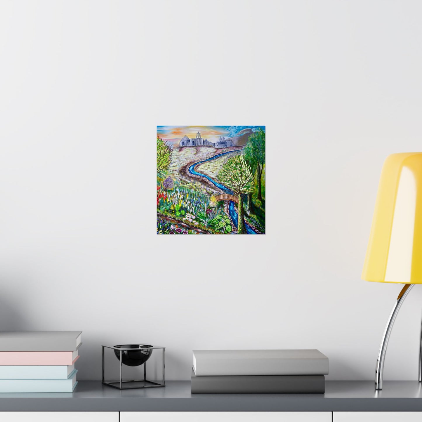 Garden Stream Matte Poster