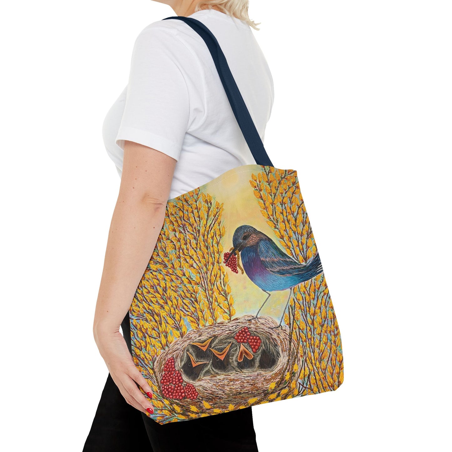 Bird Very Berry Tote Bag