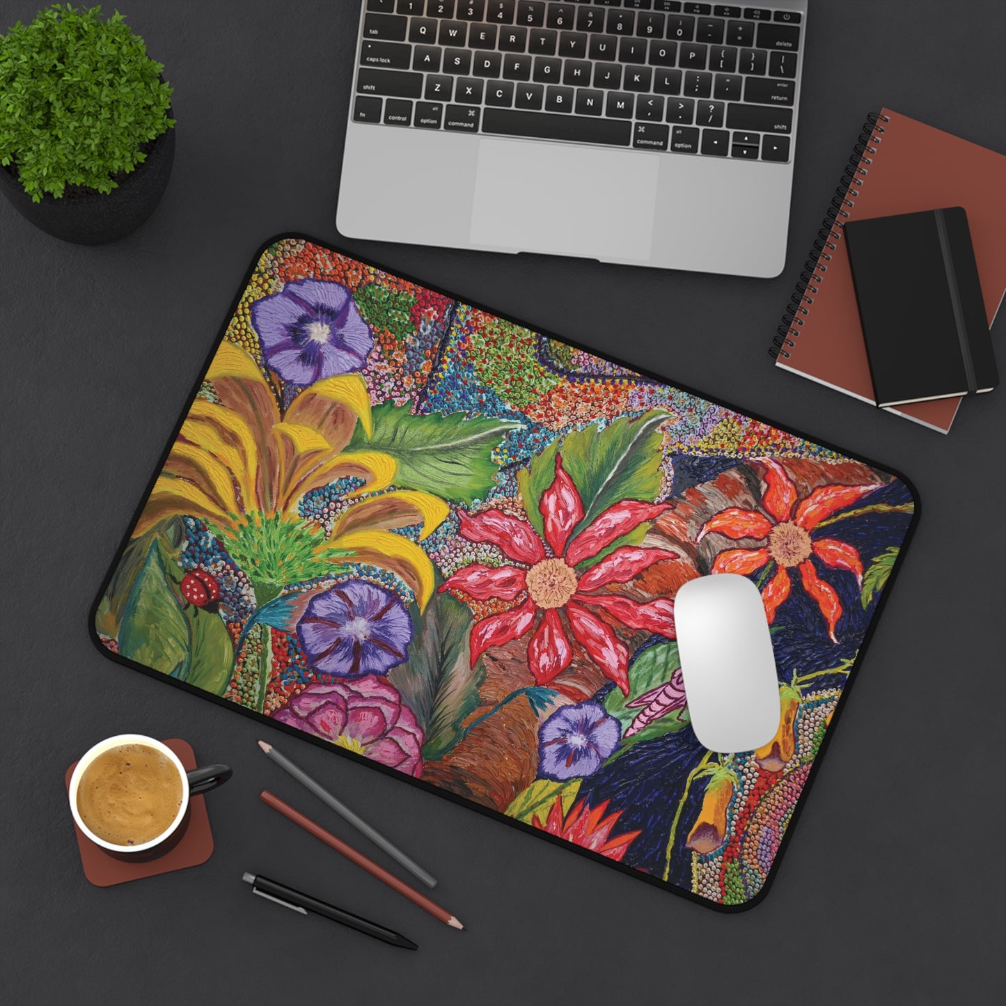 Desk Mat - Vibrant Floral