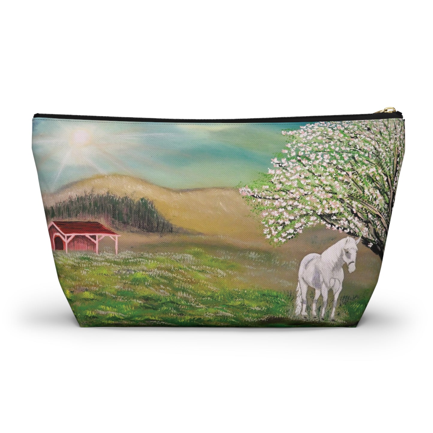 Equestrian-Themed Accessory Pouch