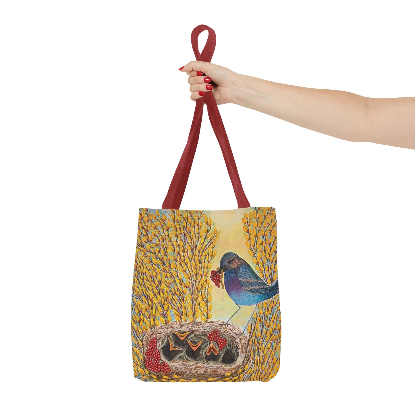 Bird Very Berry Tote Bag