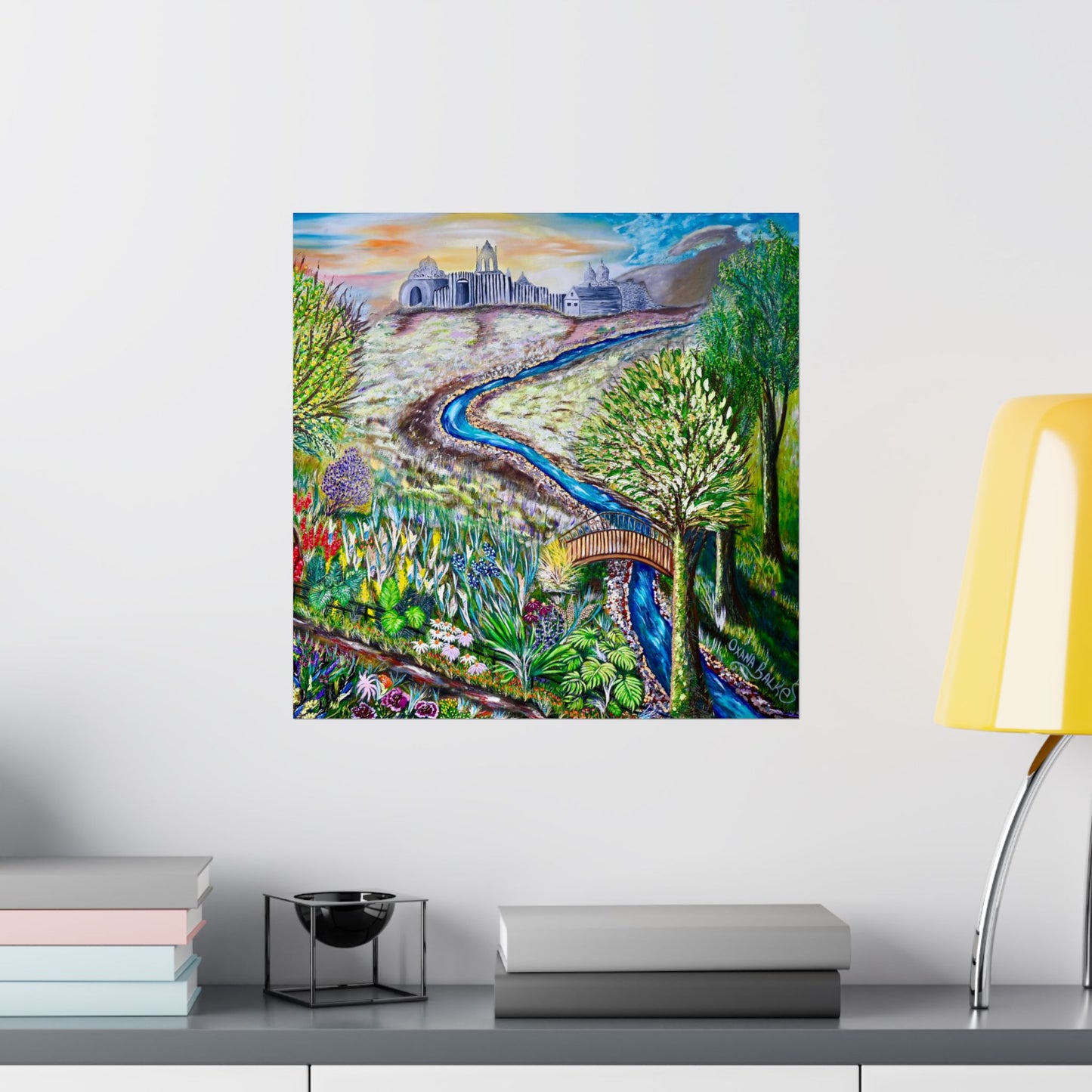 Garden Stream Matte Poster