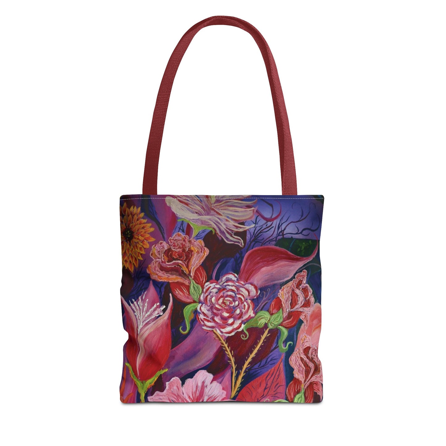 Nighttime Flowers Tote Bag