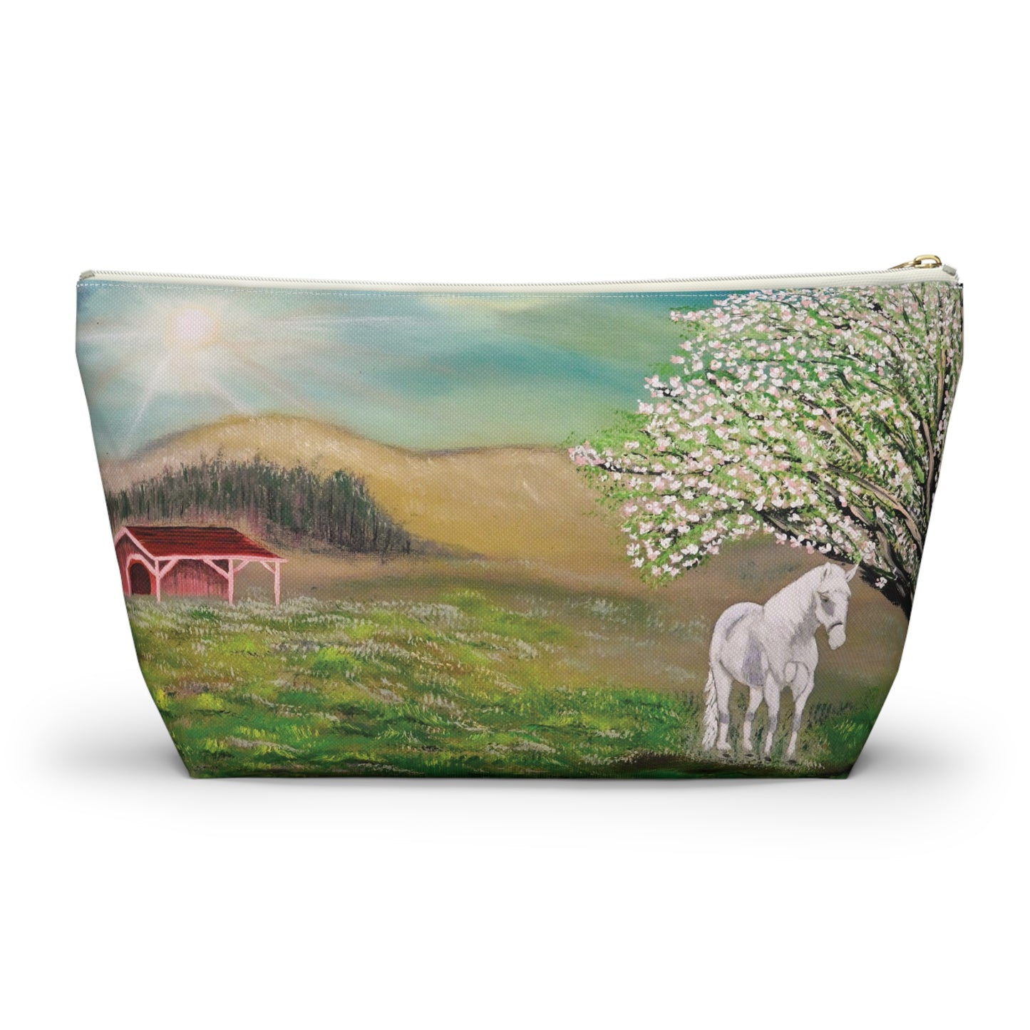Equestrian-Themed Accessory Pouch