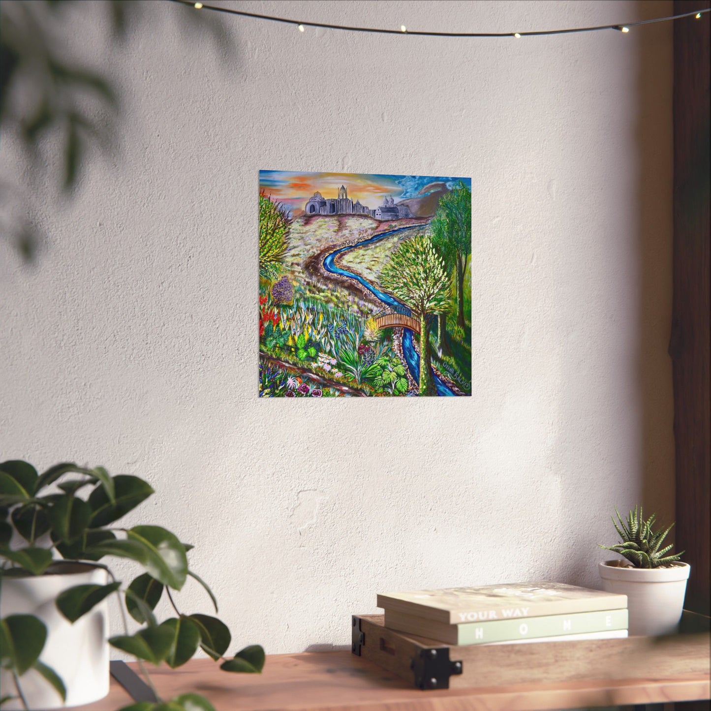 Garden Stream Matte Poster