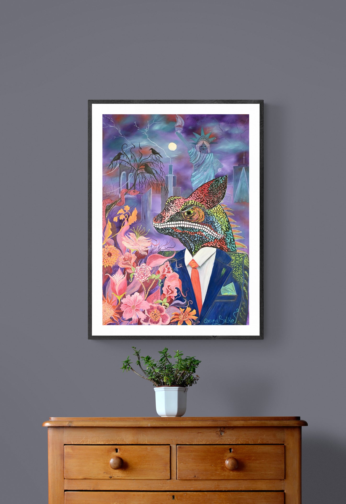 Canvas Print - CHAMELEON'S ANXIOUS HEART