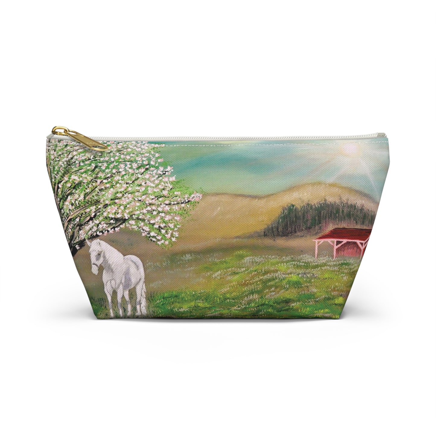 Equestrian-Themed Accessory Pouch