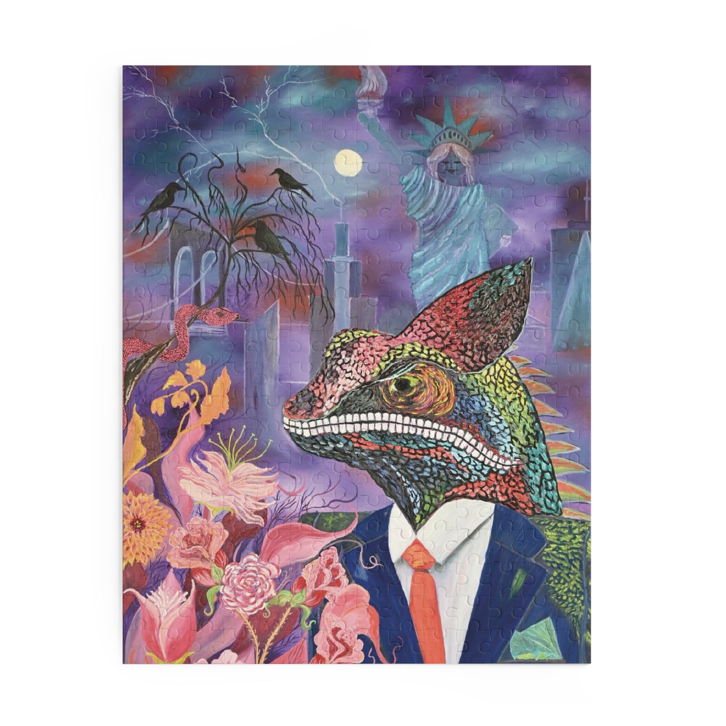 CHAMELEON'S ANXIOUS HEART Puzzle (120, 252, 500-Piece)