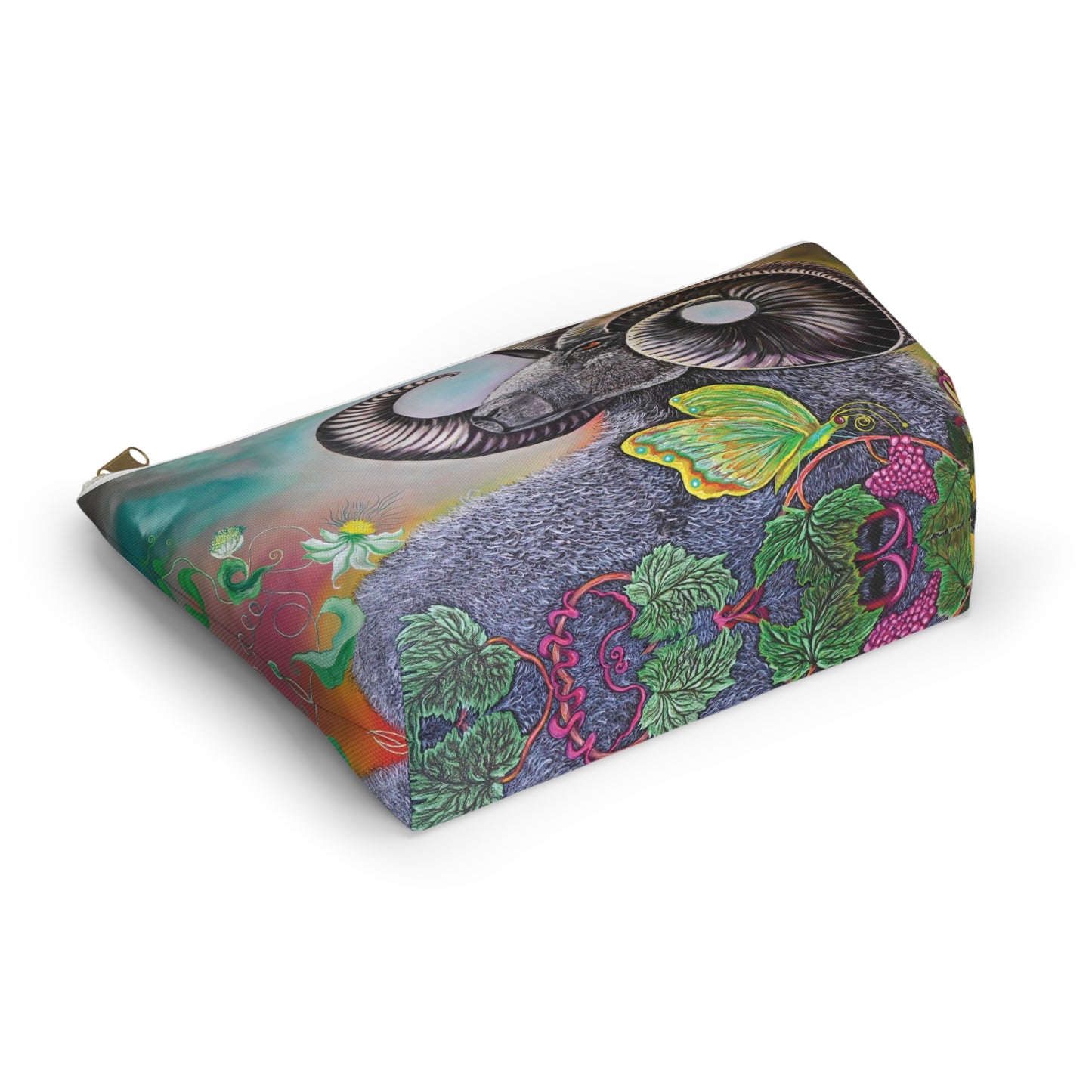 Ram and Butterfly Accessory Pouch